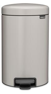 Светлосиво стоманено кошче за боклук с педал 12 l NewIcon – Brabantia