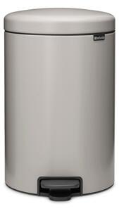 Светлосиво стоманено кошче за боклук с педал 20 l NewIcon – Brabantia