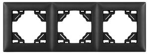 Тройна рамка за контакти OSTE JNH015-3F Black