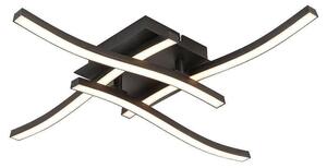 Плафон RIVER LED, черен, 24W, 4000K