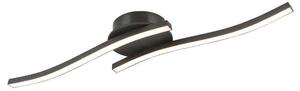 Плафон RIVER LED, черен, 12W, 4000K