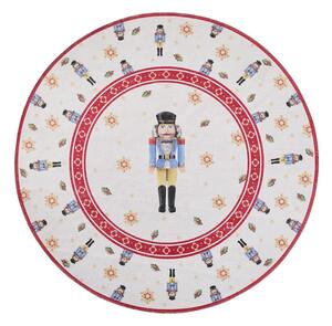 Червен кръгъл килим с коледен мотив ø 160 cm Toy's Delight Nutcracker – Villeroy&Boch
