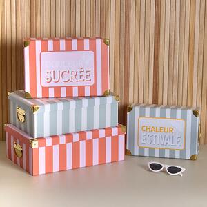 Комплект от 4 кутии 5five Box' Fruity, Картон, Оранжев