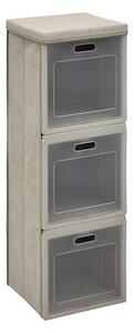 Етажерка с врата 5five Cube'n Door, Картон, 3 отделения, Бежова