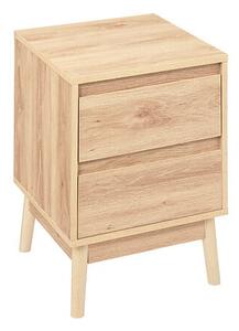 Нощно шкафче с 2 чекмеджета 5five Abana, Бежово, 40 cm