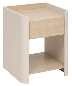 Нощно шкафче 5five Roundy, Слонова кост, 50 cm