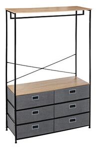 Закачалка с 6 чекмеджета 5five Tissa, MDF, Сива, 100 cm