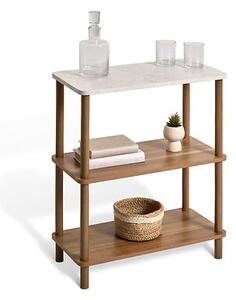Етажерка 5five Côme, 3 нива, MDF, Кафява, 76.5 cm