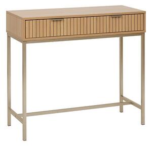Конзолна маса FIVE Tasso, 2 чекмеджета, Бежова, 90 cm