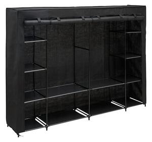 Двоен гардеробен рафт 5five Dressy, Стомана, 230 cm, Черен