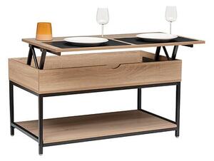 Регулираща се маса за кафе 5five Aliaj, MDF, Бежова, 95 cm