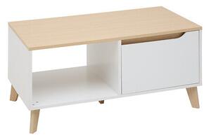 Кафе маса 5five Luma, MDF, Бяла, 90 cm