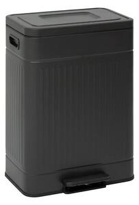 Кош за отпадъци 5five Nova, Метал, 2x30L, Черен