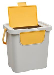 Кош за отпадъци 5five, PP рециклирана пластмаса, 24L, Сив