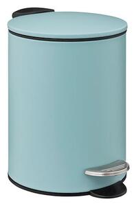 Кош за боклук 5five Colors Artique, Метал, Педал, 3L - Светлосин
