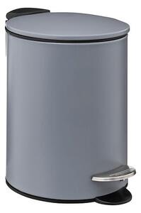Кош за боклук 5five Colors Artique, Метал, Педал, 3L - Сив