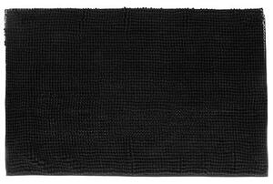 Килимче за баня 5five Colors Mini Chenille, Шенил, 50 x 80 cm - Черен
