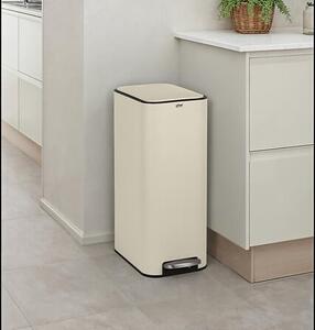 Кош за боклук с педал 5five Delta Slim, Метал, 30L - Черен