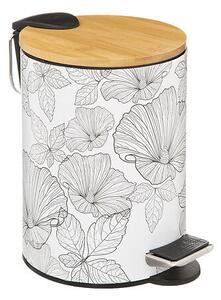 Кош за отпадъци 5five, Метал и бамбук, 3L - Bloom