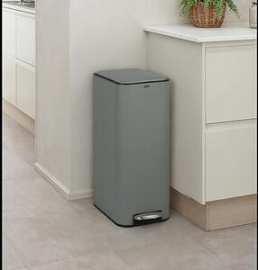 Кош за боклук с педал 5five Delta Slim, Метал, 30L - Черен