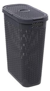 Кош за пране 5five, Ратан, 40L - Сив