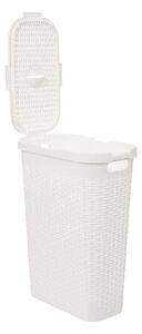 Кош за пране 5five, Ратан, 40L - Бял
