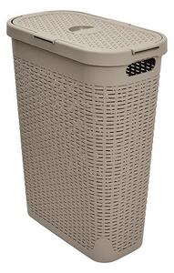 Кош за пране 5five, Ратан, 40L - Кафяв