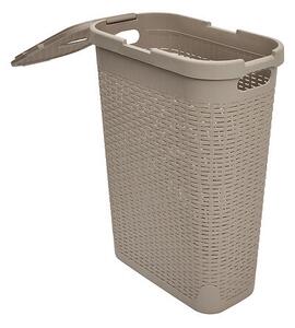 Кош за пране 5five, Ратан, 40L - Бял