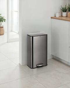 Кош за боклук с педал 5five Delta, Метал, 30L - Карбон