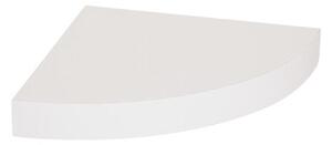 Ъглова стенна полица FIVE Fixy, 25 cm - Бял