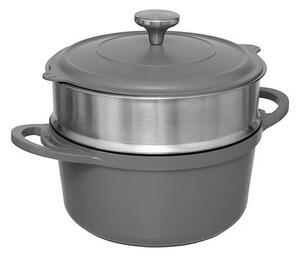 Касерола с кошница и прибор 5five Aluro, Лят алуминий, 4.5L, 24 cm - Бежов