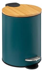 Кош за боклук 5five, Метал и бамбук, 3L - Сив