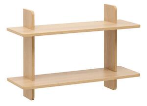 Стенен рафт Five Fixy, 2 нива, MDF, 60 cm - Бял