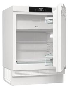Хладилник с камера Gorenje RBIU609EA1, клас E, 121 л. общ обем, за вграждане, 148 kWh/годишно, CrispZone чекмедже, FastFreeze, бял
