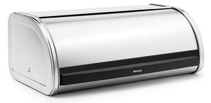 Кутия за хляб Brabantia Roll Top 646890, 16 л, 44.5х26 см, Лека и здрава конструкция, Инокс/Мат