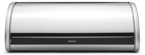 Кутия за хляб Brabantia Roll Top 646890, 16 л, 44.5х26 см, Лека и здрава конструкция, Инокс/Мат