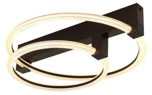 Globo 48050D1S - LED таванно осветително тяло FLETCHER LED/24W/230V 3000K 58x38 cm черно