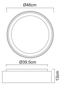 Globo 15924DS-LED таванно осветително тяло KEMP LED/45W/230V 2700/4000/6000K диам. 46 см черно