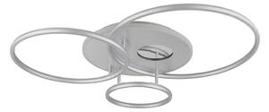 Globo 48466-54A-LED Димируемо таванно осветително тяло INVERTINA 54W/230V 90x70 см сребристо + дистанционно управление
