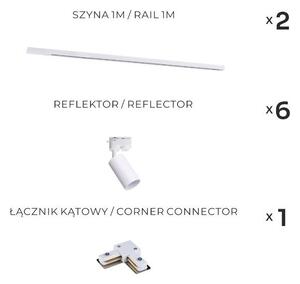 Zuma Line 3565 - Точково осветително тяло за трекова система TUBE 6xGU10/35W/230V, бяло