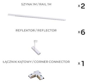 Zuma Line 3576 - Точково осветително тяло за шинна система LISA 6xGU10/35W/230V бяло