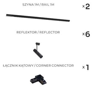 Zuma Line 3569 - Спот за релсова система LISA 6xGU10/35W/230V черен