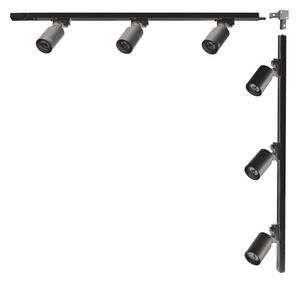 Zuma Line 3566 - Точково осветително тяло за шинна система TORE 6xGU10/35W/230V, черно