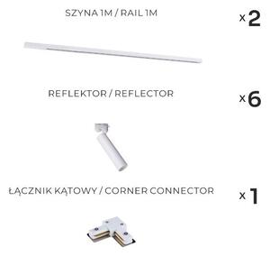 Zuma Line 3578 - Точково осветително тяло за шинна система LULU 6xGU10/35W/230V бяло