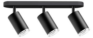 LED RGBW точково осветително тяло за баня TURYN 3xGU10/4,8W/230V IP44 с възможност за димиране, черно