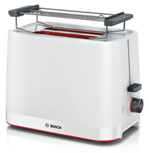 Тостер Bosch TAT3M121, безстепенен, таймер, 950W, бял