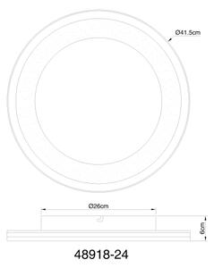Globo 48918-24 - LED Димируем плафон CLARINO LED/24W/230V + д.у