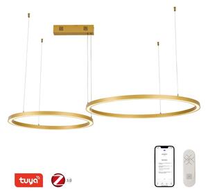 Immax NEO 07218L - LED Димируем полилей FINO 93W/230V 60/80 см златист Tuya + д.у