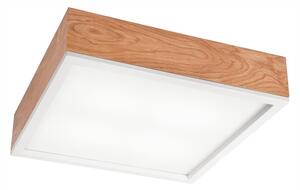 Плафон OAK SQUARE 4xE27/15W/230V 39x39 см дъб/бял