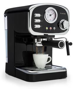 Klarstein Espressionata Gusto, espresso кафе машина, 1100 W, налягане 15 бара, черна